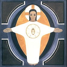 Irene Dilling, Ikone 1990 "Das Erbarmen Christi", mit freundlicher Genemigung der Knstlerin